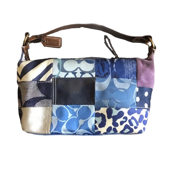 Authentic Coach Denim Embroidered MultiPatch Purse - Picture 4 of 8